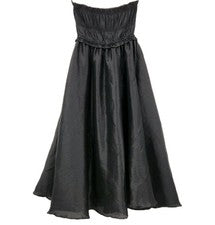 Maxi Vestido Quiet Luxury Klesis bandeau Línea A Formal Elegante Seda Look Pequeño Nuevo con Etiquetas