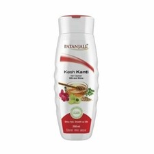 Patanjali Kesh Kanti Champú Seda y Brillo Limpiador de Cabello 200ml
