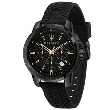 Orologio Uomo Maserati Successo Total Black R8871621011 NUOVO E ORIGINALE