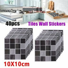 Pegatinas Adorno 40X Azulejos Cocina Pegatinas Baño Autoadhesivas Nuevas