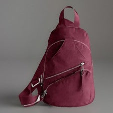 Bolso bandolera de viaje Madden Girl vino para mujer con cierre de cremallera