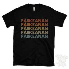 CAMISETA ESTILO RETRO REPETIDA IRCEANAN para hombre y mujer Reino Unido top name regalo