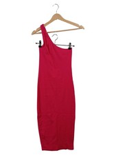 Vestido de punto para mujer Costes vestido de un hombro rosa talla 36/S punto acanalado