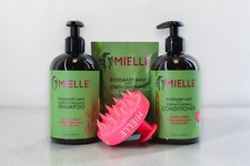Mielle Cuidado del Cabello Romero Menta Lote de 3 *Leer Información* Champú/Acondicionador/LeaveIn