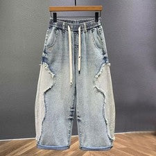 Moda Para Hombres Pantalones Rectos de Denim Pantalones de mezclilla Pantalones Sueltos Pantalones Informales