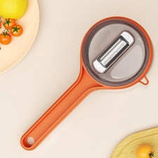 Pelador de cocina con cesta de recogida integrada y caja fácil de limpiar