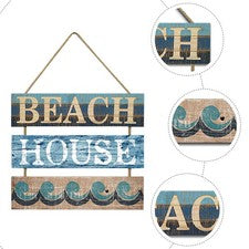 Colgante Decorativo Hogar Estilo Rústico Tablero Playa Decoraciones Temáticas para