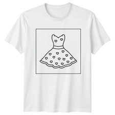 Vestido Corazones Moda Damas Camiseta Mujer Camiseta Gráfica Unisex Top
