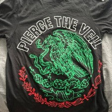 Años 90 Pierce El Velo Banda Básica Negra Unisex Camiseta Regalo Camiseta Estilo Retro