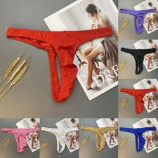Moda Para Hombres Lencería Sexy Tanga Tanga Tanga Ropa Interior Calzoncillos Bikini