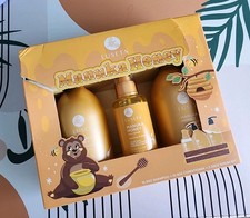 LUSETA - Set de cuidado capilar miel de Manuka - Champú, acondicionador y suero - Juego de 3 piezas