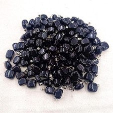Colgante de piedra de obsidiana natural irregular hecho a mano 100 piezas hágalo usted mismo para hacer joyas