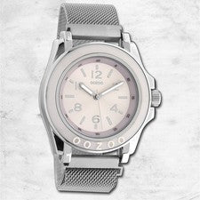 Oozoo Reloj De Pulsera Para Dama Timepieces Analógico De Metal Plateado UOC10739