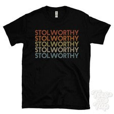 CAMISETA ESTILO RETRO REPETIDA ORGULLOSA para hombre y mujer novedad genial nombre regalo