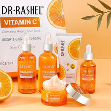 DR RASHEL Vitamina C Iluminador y Antienvejecimiento Cuidado de la Piel SET 5 en 1 Con Caja NUEVO