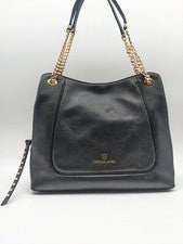 MICHAEL KORS Piper Cuero Mujer Bolso de Hombro Grande Monedero en Negro
