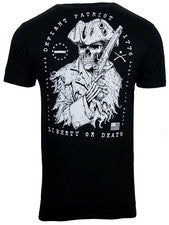 Camiseta estilo Howitzer para hombre DEFIANT PATRIOT militar gruñido negra S-5XL