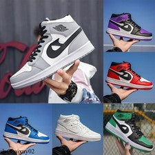 Hombres Mujeres Moda Zapatos para Caminar Informales Tenis de caña alta Entrenadores Cómodos.