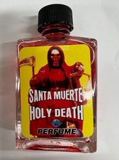 PERFUME MÍSTICO ESPIRITUAL 1 FL OZ PARA SANTA MUERTE (SANTA MUERTE) EN ROJO