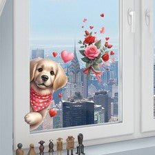 Juego de calcomanías de PVC calcomanía de San Valentín arte de pared de PVC diseño minimalista contemporáneo