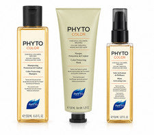 PHYTO COLOR Juego Completo de Cuidado del Cabello Protección del Color - Paquete de 3 Piezas