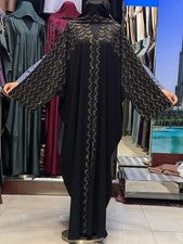 Vestido de moda para mujer Abaya