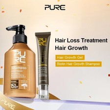 Kit de suero y champú para el crecimiento del cabello de jengibre fortalecimiento del cabello más grueso nutritivo
