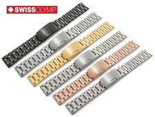 Para SEKONDA Reloj de Metal de Acero Inoxidable PLATA ORO NEGRO Correa Pulsera