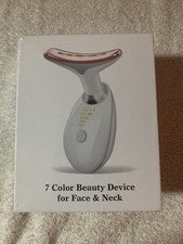 Dispositivo de belleza facial de 7 colores para el cuidado de la cara y el cuello - Nueva caja sellada