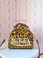 NUEVO Mini Bolso de Bolos Von Dutch Leopardo/Guepardo Y2K Retro Bolso Estampado Animal
