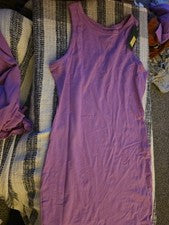 Mini vestido sin mangas ceñido al cuerpo Wild Fable para mujer vibrante púrpura Xs ¡NUEVO!