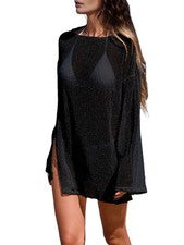 Gehäkelter, Transparenter Kaftan für Damen, , Badeanzug, Strandk6823