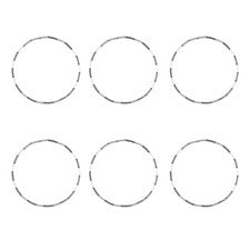 Anillos de montaje de caja de reloj de cobre duraderos de 6 piezas para reparación de movimientos mecánicos