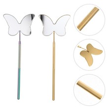 2 Pcs Schönheits-wimpernspiegel Werkzeug Für Make-up-Wimpern-Werkzeug