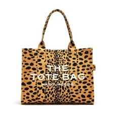 Bolso de Mano Grande Marc Jacobs The Cheetah Lona - Estampado de Guepardo