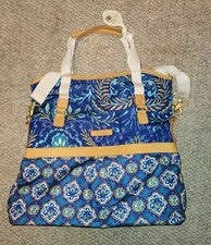 Lona para mujer Dena Designs C.R. nueva con etiquetas Bolso de mano Gibson North South BOHO de gran tamaño