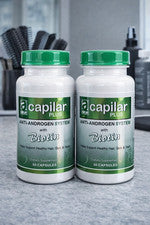 Capilar Plus 60 Cap Vitaminas Antiandrógenos con Control de Biotina Tratamiento Capilar PELO