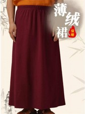 Shaolin Monje Budista Kung Fu Cómodo Medio Largo Falda Pierna Ancha Pantalones