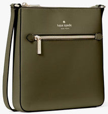 Bandolera Kate Spade Sadie North South Cuero Verde Ejército Oscuro K7379 Nueva con Etiquetas $299 F