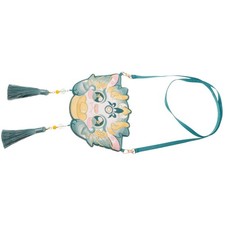 Bolso Cartera Bordado Bandolera Estilo Chino Bolso de Mano con Borla