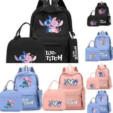 Mochila bolsa de almuerzo Lilo Stitch 3 piezas para mujeres estudiantes adolescentes bolsas escolares Reino Unido