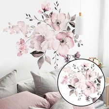 Pegatinas Pegatinas de Pared Arte de Pared Pegatina Floral Decoración del Hogar PVC Extraíble