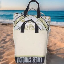 Bolso de Mano Victoria's Secret 2 en 1 Bolso Refrigerador Bolso de Lona Logo Nuevo con Etiquetas Sellado en Bolsa