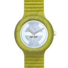 Orologio HIP HOP MELANGE HWU0337 Small 32mm Silicone Verde Acido Tessuto