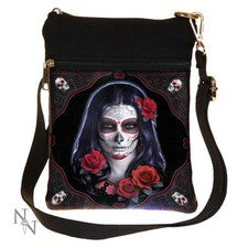 Bolso de Hombro Calavera de Azúcar Día de los Muertos Némesis Ahora James Ryman Ajustable