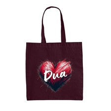 Corazón Amor Dua - Lienzo Bolsa - Cantante Letra Ventilador Tour Love Concierto