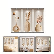 Pegatina de pared efecto 3D ecológica para decoración vibrante del hogar