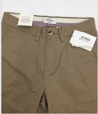 Pantalones de mezclilla Ben Sherman para hombre ajustados elásticos rendimiento caqui talla 28 R