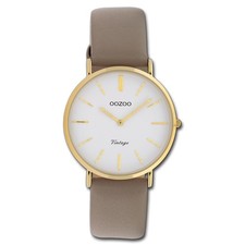 Oozoo Damen Armbanduhr hellbraun Analog C20089 Vintage Series Leder UOC20089
