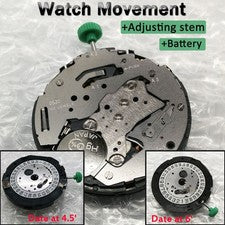 Para MIYOTA OS20 Movimiento Cuarzo Fecha a 4.5’/6’ Reloj Movimiento Parte Accesorios